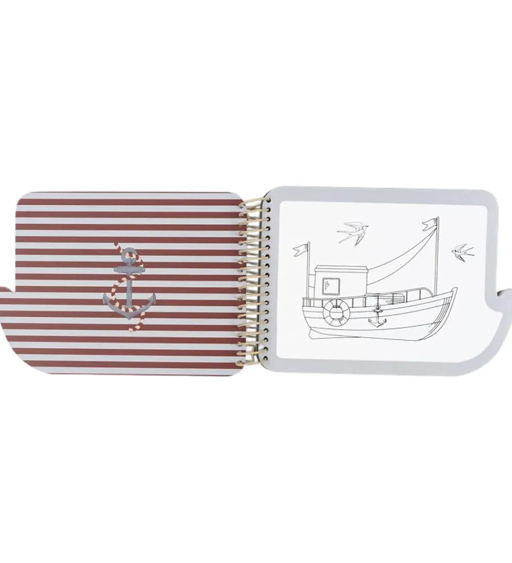 Konges Sløjd Malebog|Kreativ Leg>Malebog - Rock My Boat - Farv med Vand