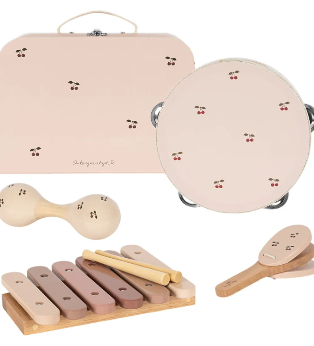 Konges Sløjd Legekufferter|Rolleleg>Musikinstrumenter - Træ - Cherry