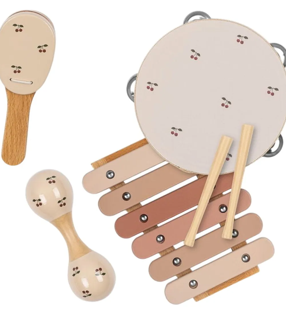 Konges Sløjd Legekufferter|Rolleleg>Musikinstrumenter - Træ - Cherry