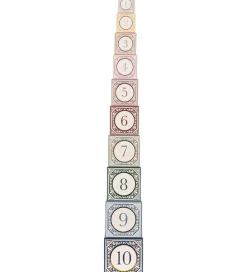 Konges Sløjd Stablelegetøj|Babylegetøj>Stableklodser - 10 stk. - Numbers