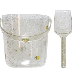 Konges Sløjd Udeleg Og Udendørs Legetøj|Strandlegetøj>Strandsæt - Spand/Skovl - Glitter - Citron