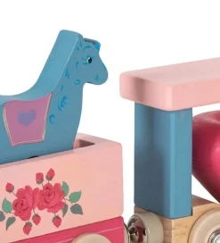 Konges Sløjd Biler, Tog Og Køretøjer>Tog - Bøgetræ - Unicorn - Pink