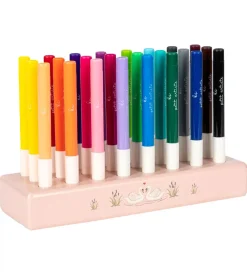 Konges Sløjd Tuscher Og Farver>Tuscher i Træklods - 24 stk. - Mizum Big