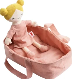 Krea Dukker Og Tilbehør>Dukke m. Lift/Sengetøj - Rosa