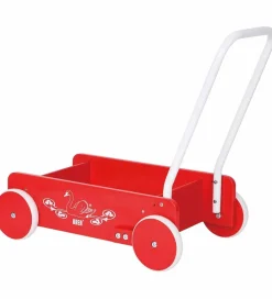 Krea Trælegetøj|Gåvogne>Gåvogn - Rød