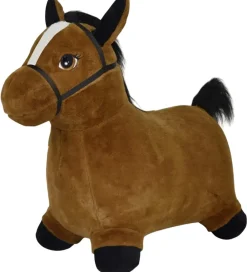 Krea Tumledyr|Bamser>Hoppedyr - Hop & Bounce Plush Horse - Brun