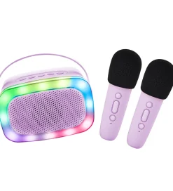 Lalarma Musikinstrumenter>Højtaler m. 2 Mikrofoner - Trådløs - Karaoke - Purple