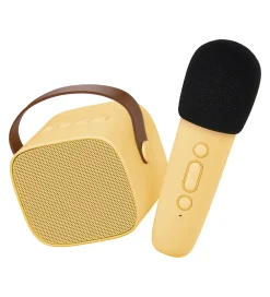 Lalarma Musikinstrumenter>Højtaler m. Mikrofon - Trådløs - Karaoke - Gul