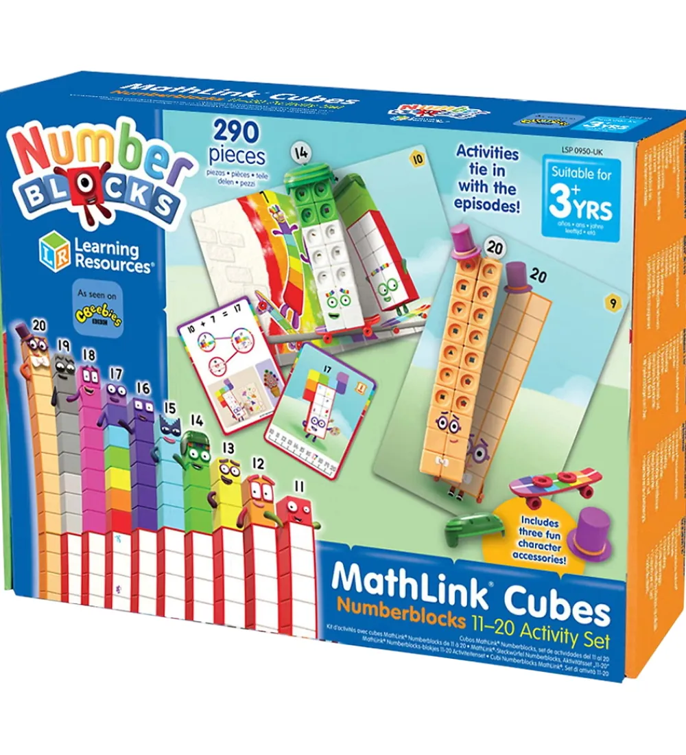Learning Resources Kreativ Leg|Kreasæt>Resources Legetøj - MathLink Cubes - Numberbl