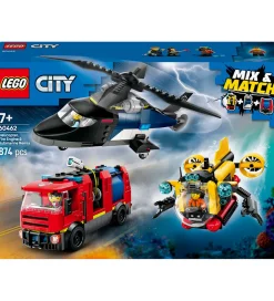 LEGO® Konstruktionslegetøj|Lego®>City - Remix - Helikopter, Brandbil Og... 60462 - 874 Dele