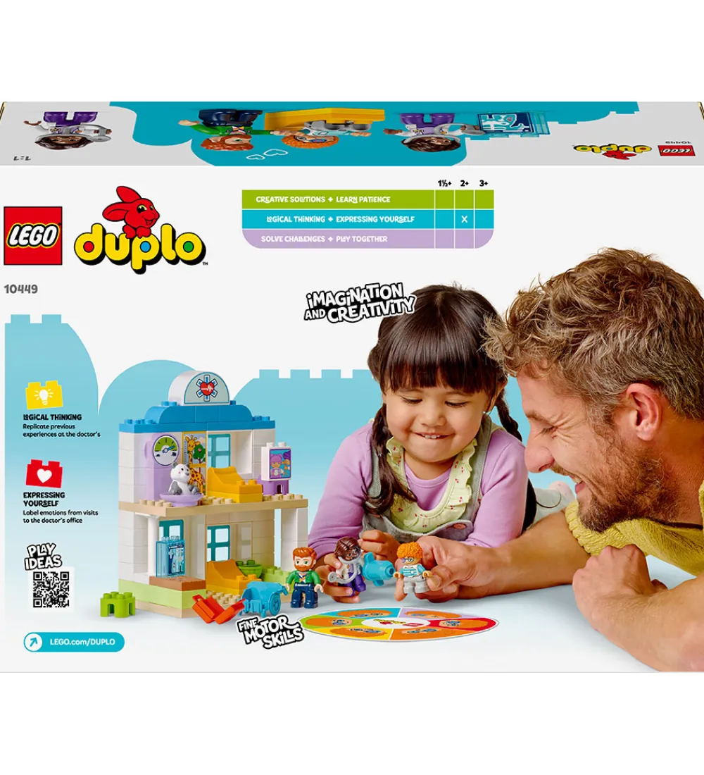 LEGO® Konstruktionslegetøj|Lego®>DUPLO - Første Gang: Besøg Hos Lægen 10449 - 65 Dele