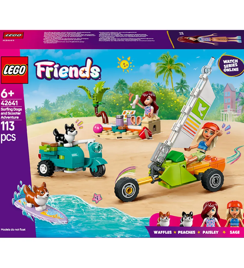 LEGO® Konstruktionslegetøj|Lego®>Friends - Eventyr m. Surfende Hunde og... 42641 - 113 Dele