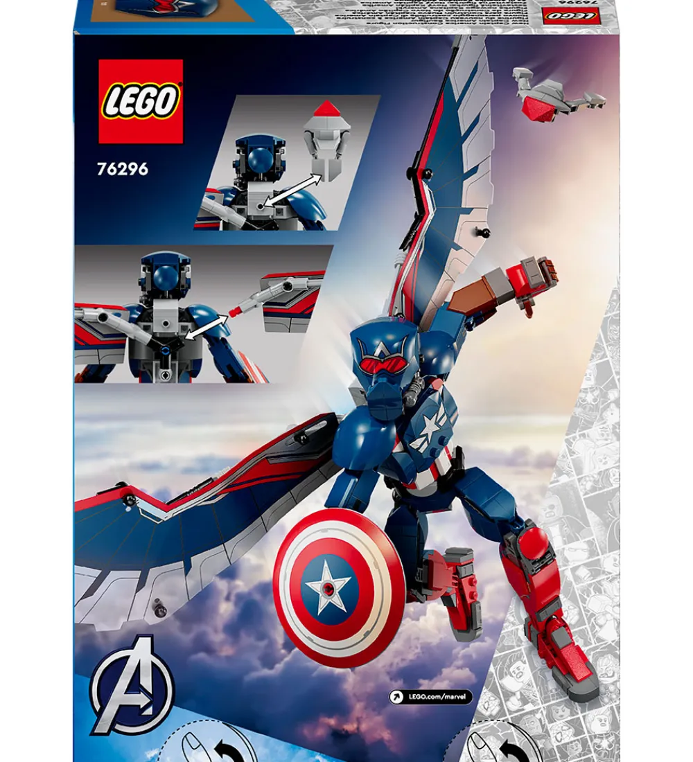 LEGO® Konstruktionslegetøj|Lego®>Marvel - Byg selv-figur af den nye Cap... 76296 - 359 Dele