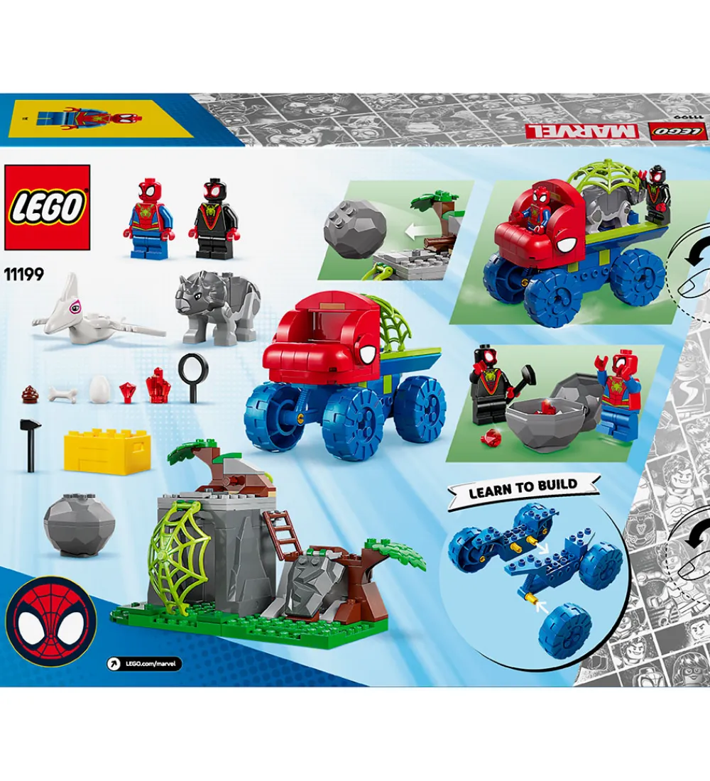 LEGO® Konstruktionslegetøj|Lego®>Marvel - Team Spideys Dinotruck Redning 11199 - 136 Dele