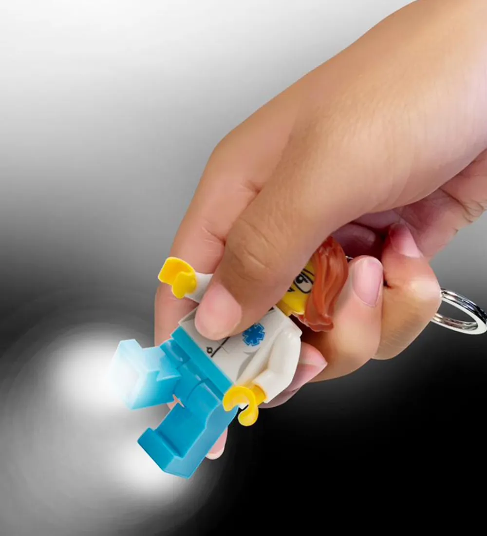 LEGO® Lego®|Lommelygter>Nøglering m. Lommelygte - Female Doctor