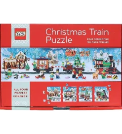 LEGO® Lego®|Puslespil>Puslespil - 4x100 Brikker - Juletog