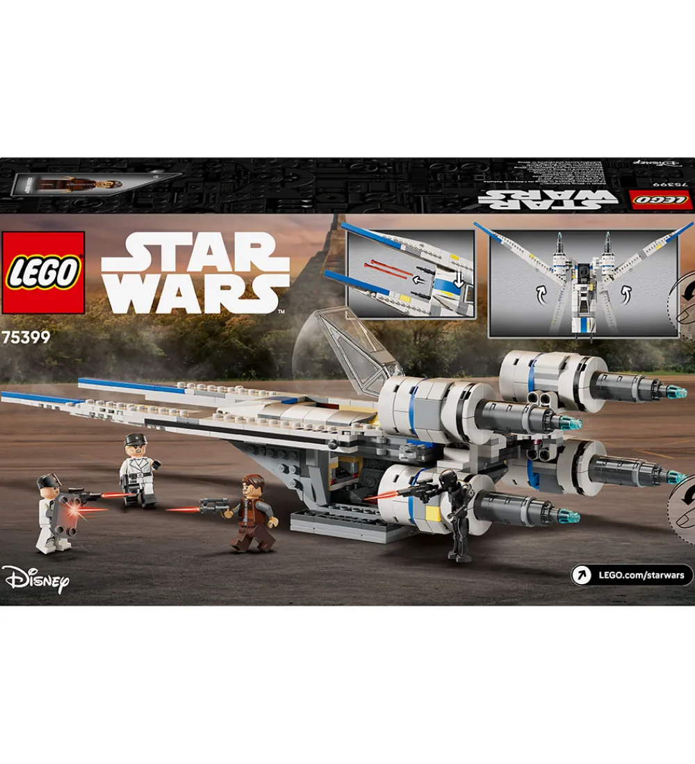 LEGO® Lego®|Konstruktionslegetøj>Star Wars - Oprørernes U-Wing-Stjernej... 75399 - 594 Dele