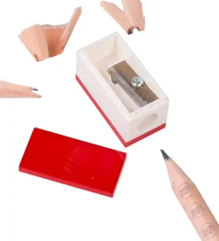 LEGO® Lego®|Tuscher Og Farver>Stationery Blyantsæt - 8 Dele - Rød/Blå m. Minifigur