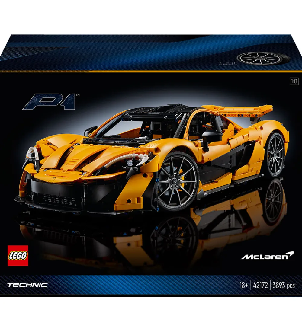 LEGO® Konstruktionslegetøj|Byg Og Klodser>Technic - McLaren P1 42172 - 3893 Dele