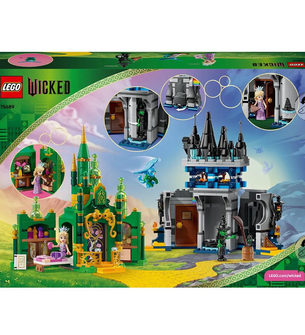 LEGO® Lego®|Konstruktionslegetøj>Wicked - Emerald City og Kiamo Ko-slottet 75689 - 860 Dele