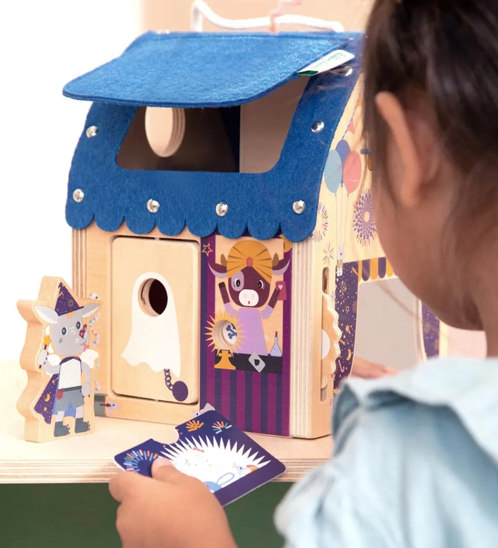 Lilliputiens Aktivitetslegetøj>Aktivitetshus - Illustionist's Discovery House