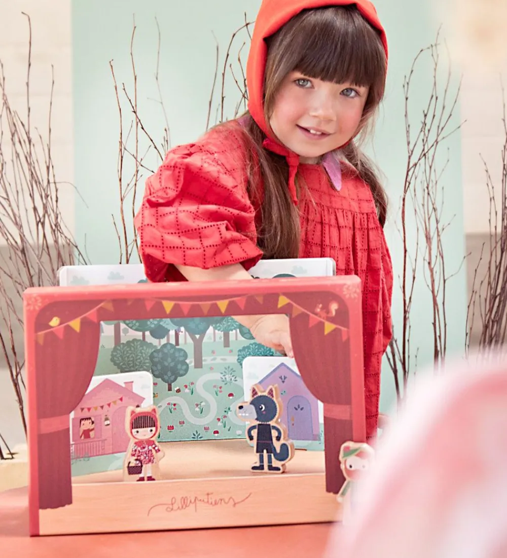 Lilliputiens Aktivitetslegetøj>Aktivitetslegetøj - Magnetisk Teater - Rødhætte