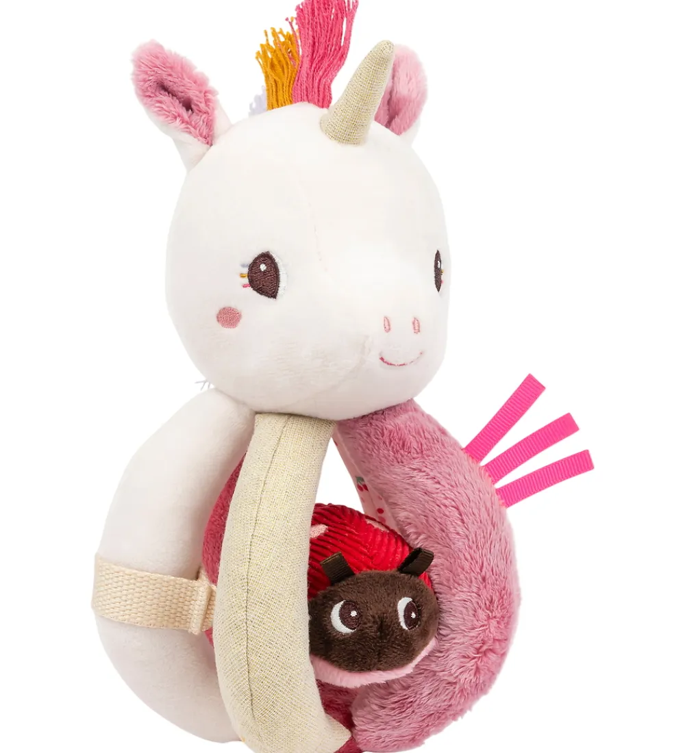 Lilliputiens Babylegetøj>Rangle med Håndtag - Enhjørningen Lena