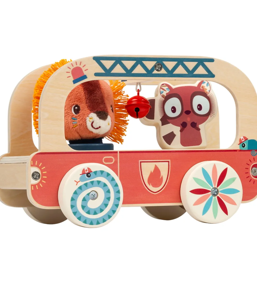 Lilliputiens Babylegetøj>Træklegetøj - Jack Brandbil