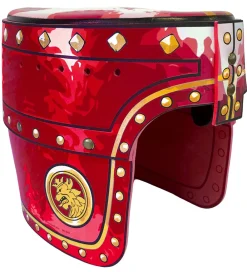 Liontouch Rolleleg>Udklædning - Ridder-hjelm - Rød