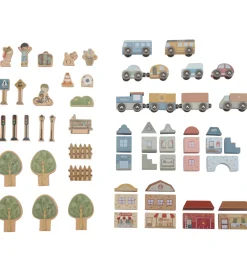 Little Dutch Trælegetøj|Biler, Tog Og Køretøjer>Bilbane - Træ - Multi - 113 Dele