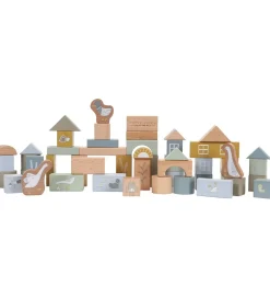 Little Dutch Trælegetøj>Byggeklodser - 50 dele - Blå