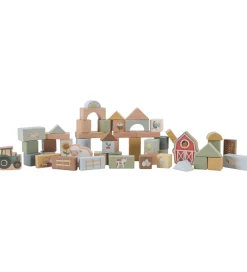 Little Dutch Trælegetøj>Byggeklodser - Træ - 50 Dele - Little Farm