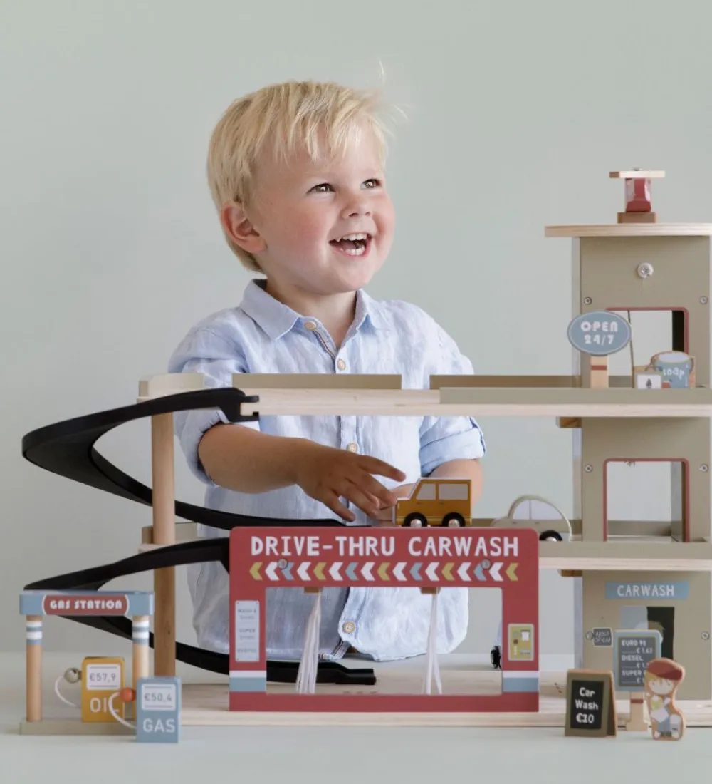 Little Dutch Trælegetøj>Garage - Træ