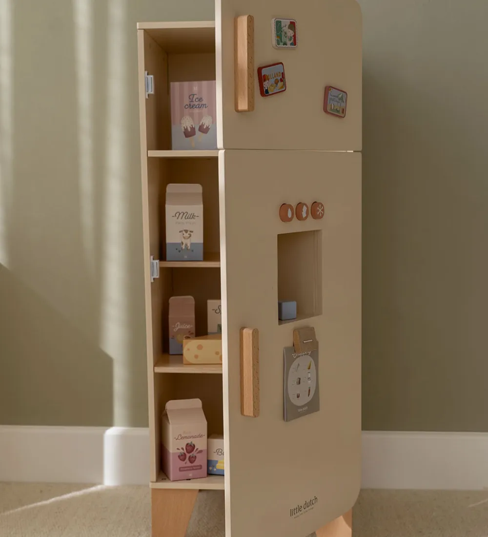 Little Dutch Trælegetøj|Babylegetøj>Køleskab - Træ - Hvid