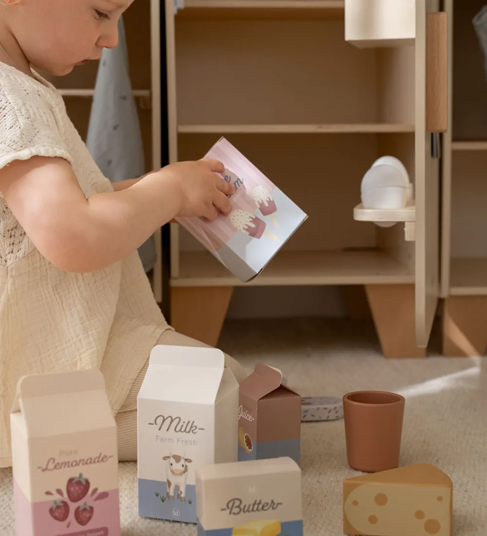 Little Dutch Trælegetøj|Babylegetøj>Køleskab - Træ - Hvid