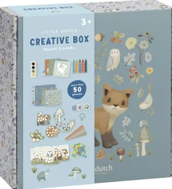 Little Dutch Kreasæt>Kreativitetsæske - 50+ Dele - Forest Friends
