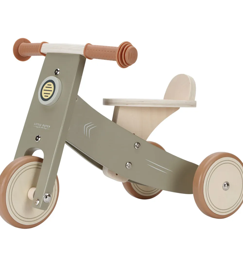 Little Dutch Motorisk Legetøj|Løbecykler>Løbecykel - Træ - Olive