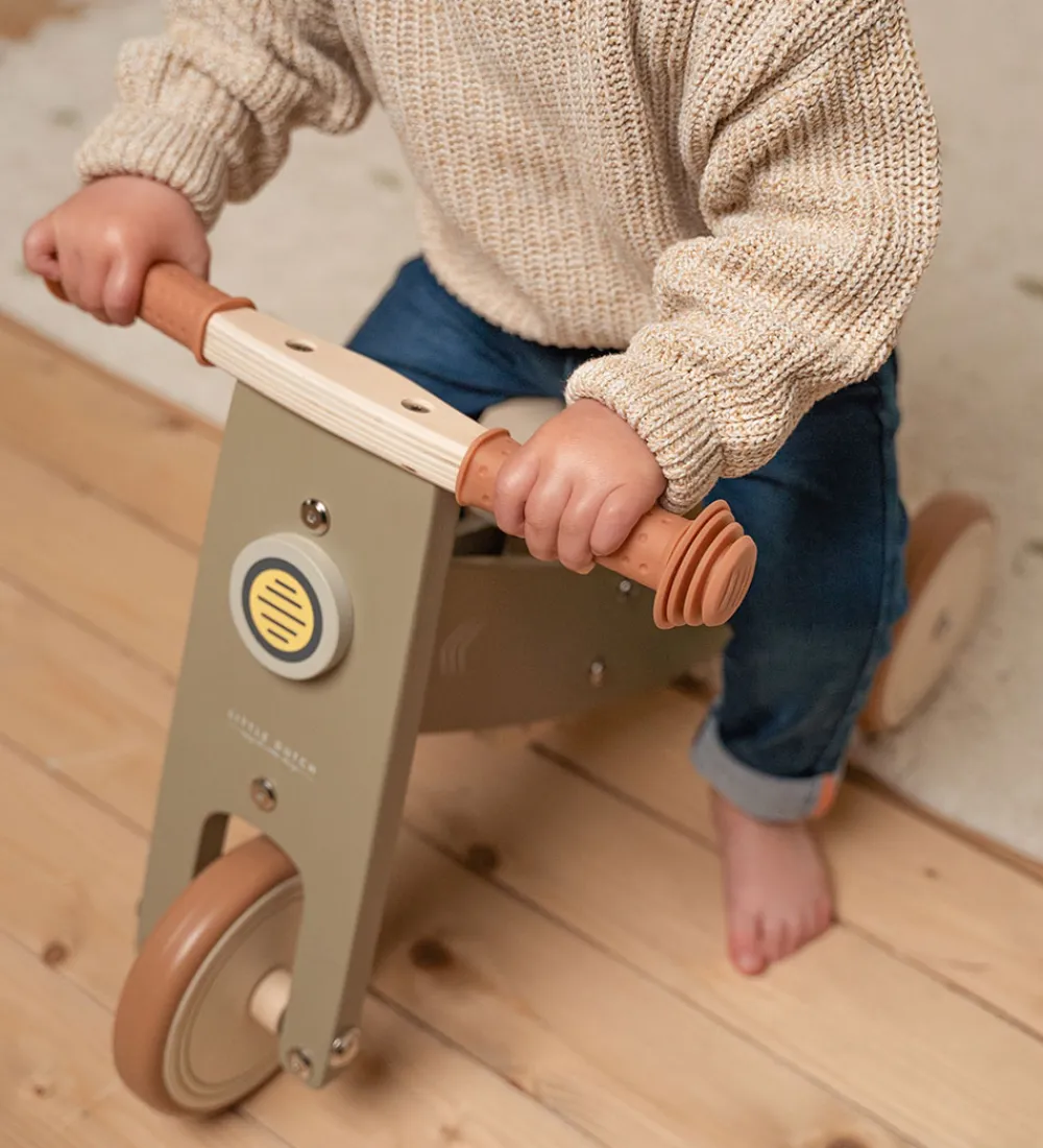 Little Dutch Motorisk Legetøj|Løbecykler>Løbecykel - Træ - Olive