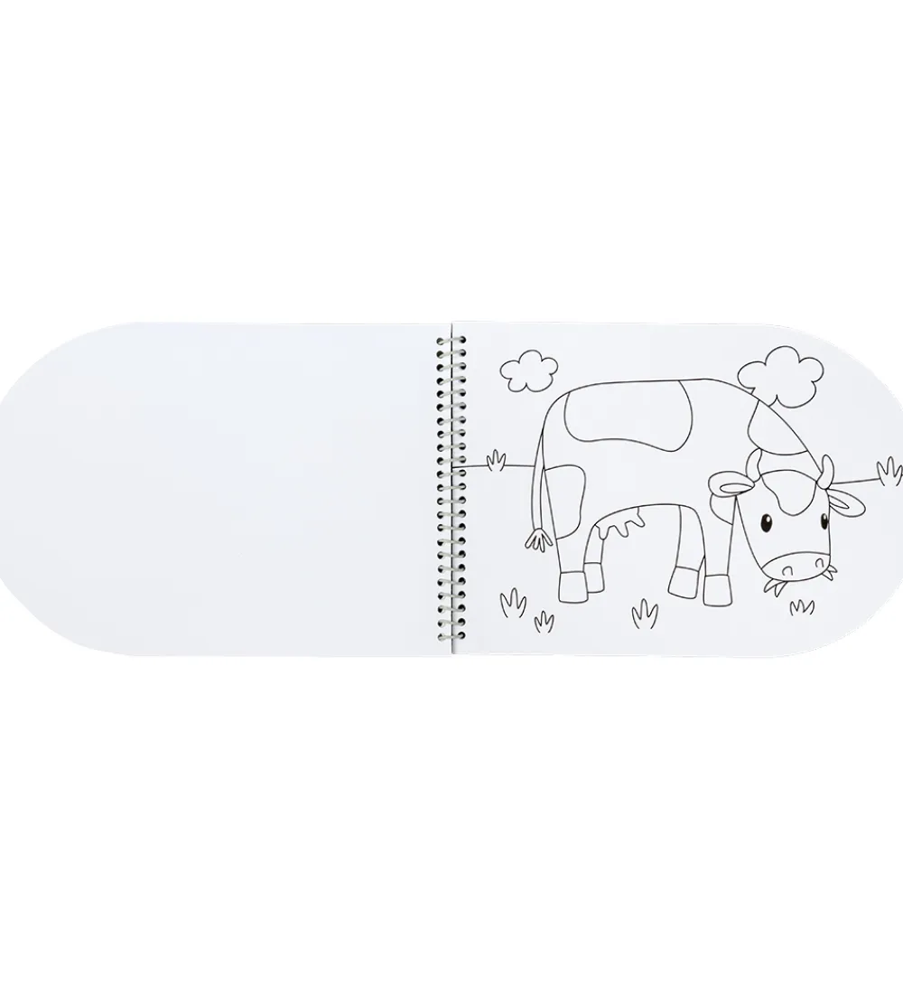 Little Dutch Malebog>Malebog m. Vandfarver/Pensel - Little Farm