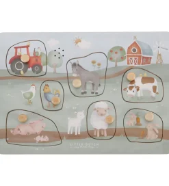 Little Dutch Puslespil>Puslespil m. Lyd - Træ - 7 Brikker - Little Farm