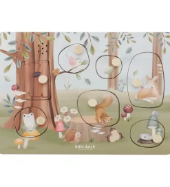 Little Dutch Puslespil>Puslespil m. Lyd - Træ - 7 Brikker - Forest Friends