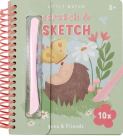 Little Dutch Malebog>Skrabebog - Rosa & Friends