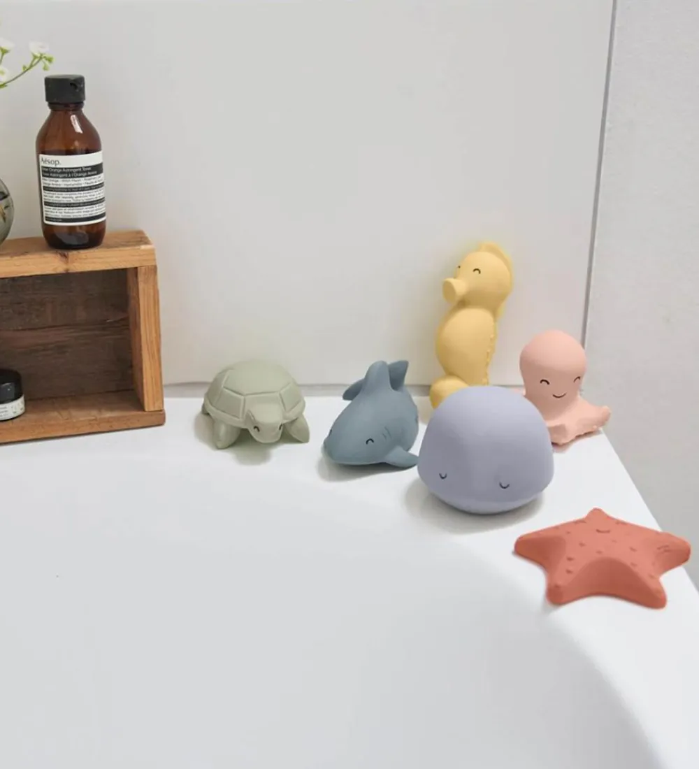 Lässig Badelegetøj>Badelegetøj - Naturgummi - Søstjerne - Rød