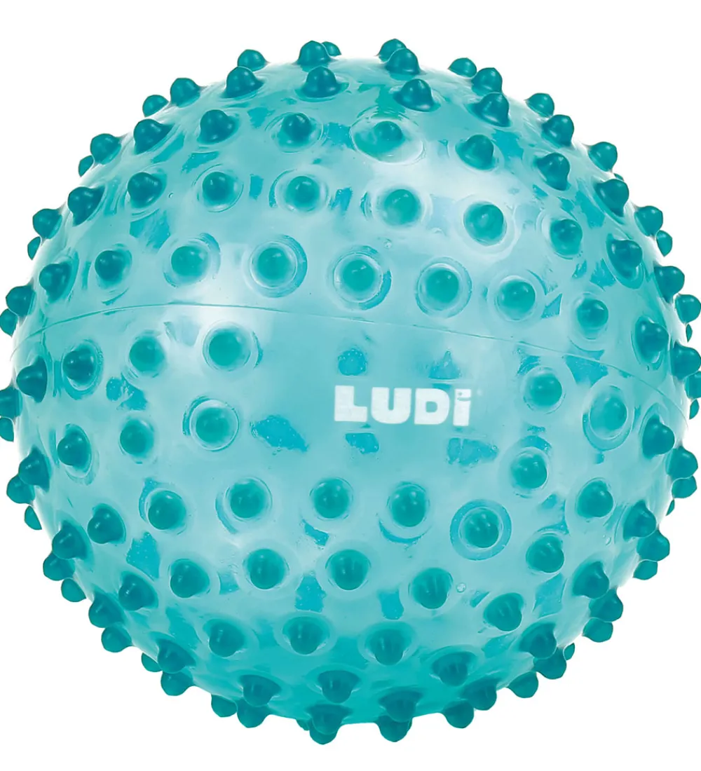 Ludi Bolde>Sansebold - 20 cm - Blå m. Massageknopper