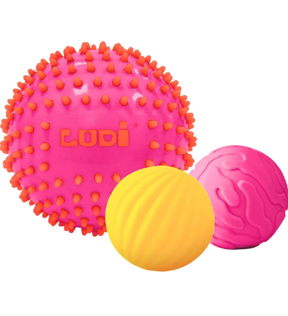 Ludi Bolde>Sansebolde - 3 stk. - Pink