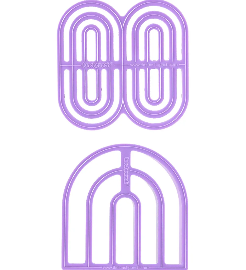 Lunch Punch Halloween>Udstikkere - 2 stk. - Regnbuer