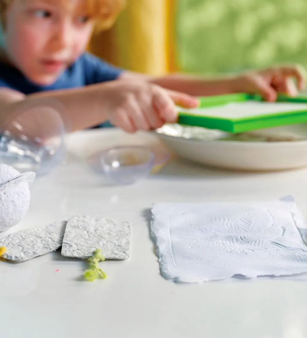 4M Kreasæt>Genbrugspapir Sæt - STEAM Powered Kids - Green Paper Craft