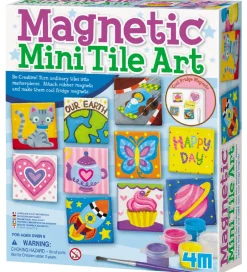 4M Magnetlegetøj>Mal Selv Magnetsæt - 10 fliser - køleskabsmagnet