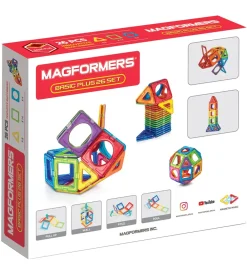 Magformers Magnetlegetøj>Magnetsæt - Basic Plus - 26 Dele