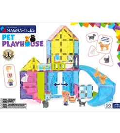 Magna-Tiles Magnetlegetøj|Konstruktionslegetøj>Magna Tiles Magnetsæt - 50 Dele - Pet Playhouse + MicroMAGS